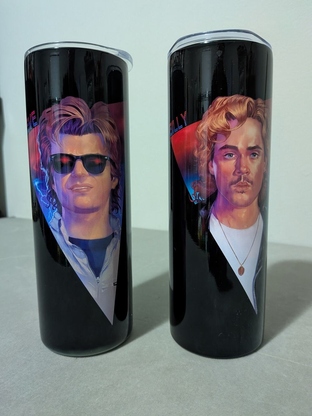 Stranger Things 20oz Skinny Tumbler Set - Steve Harrington & Billy Hargrove